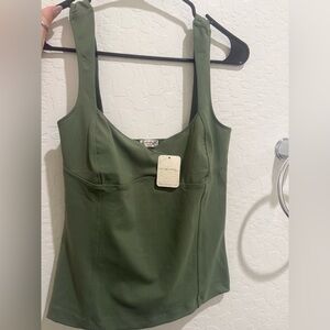 Free people Green Sleeveless Top